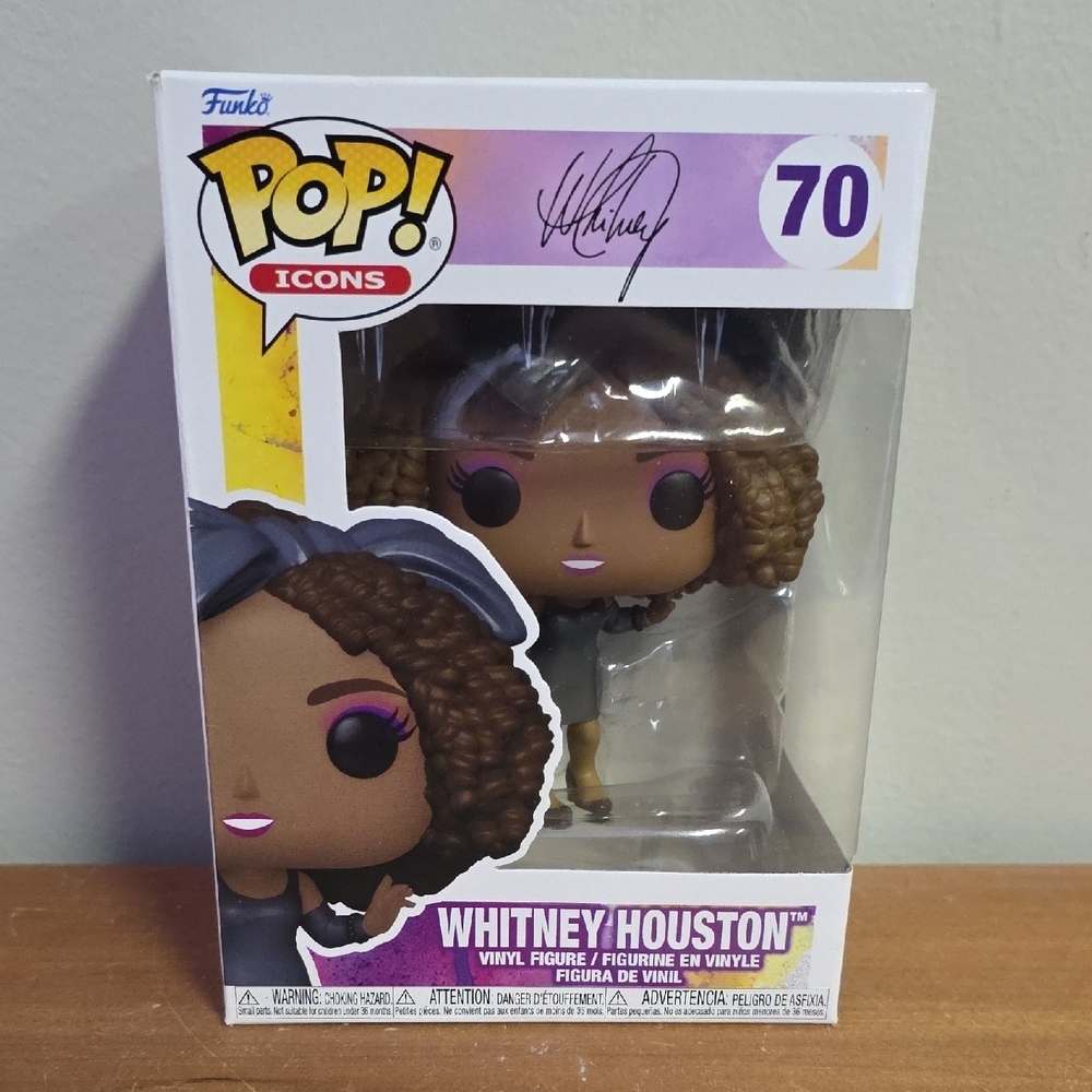 Funko Pop! Icons Whitney Houston with Black and Brown Hair